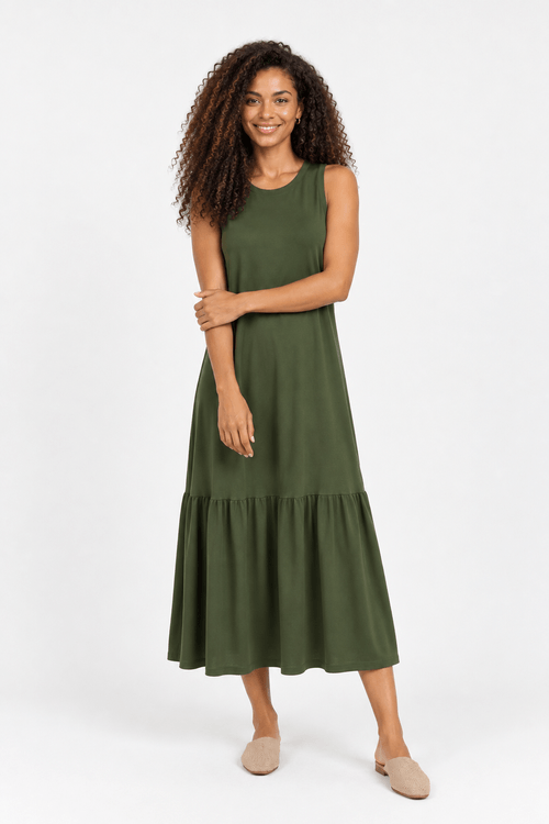 Vestido midi urca floresta